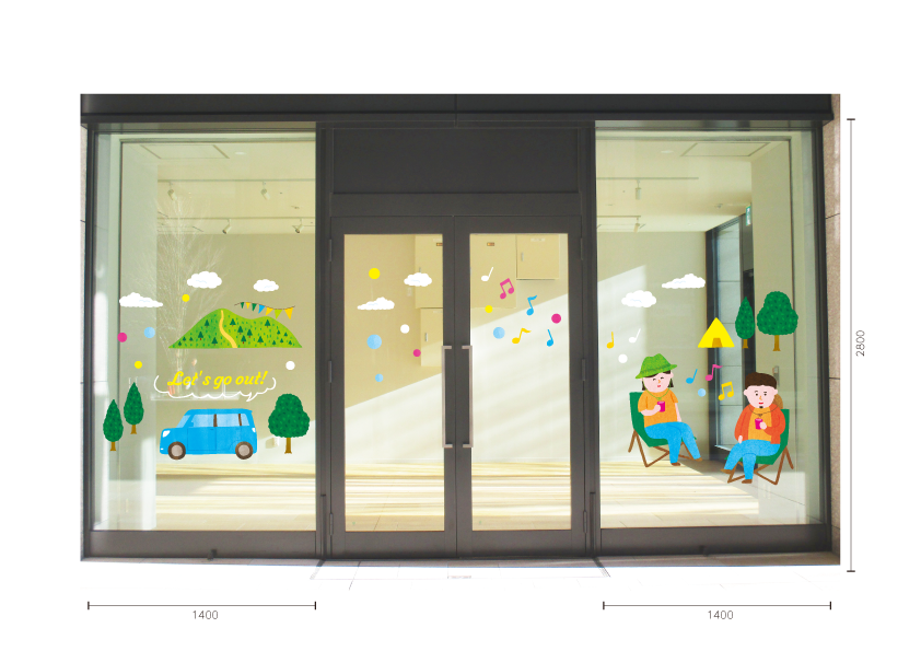 【BP】Let’s go out !AとBの施工写真