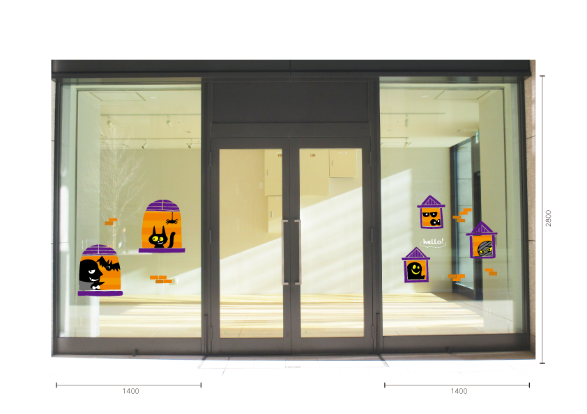 【BP】アパートの住人ハロウィンAの施工写真