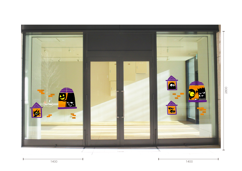 【BP】アパートの住人ハロウィンBの施工写真