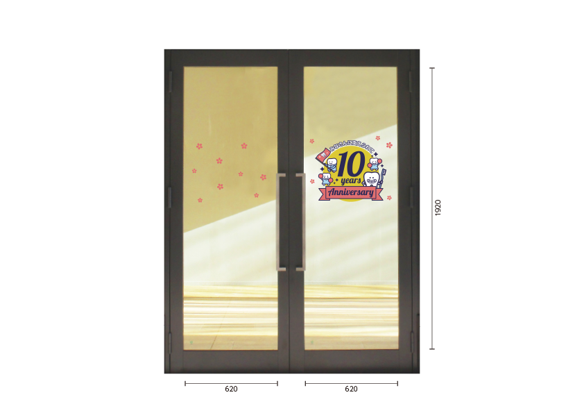 アニバーサリー 笑顔の応援団の施工写真