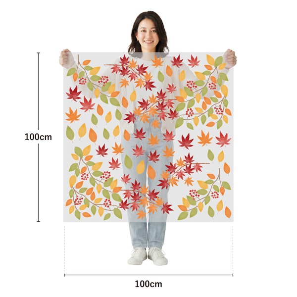 サイズ：幅100cm×高さ100cm／素材：PET