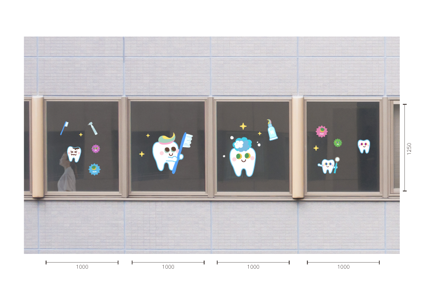 【VP】キラキラtoothくんとtoothちゃんの上階施工イメージ