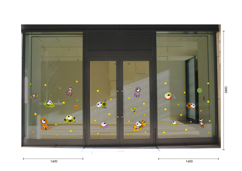 【VP】歯の旅立ち宇宙船　ハロウィンの施工写真