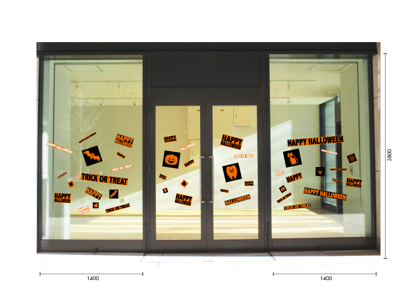 【VP】デンタルハロウィンステッカーの施工写真