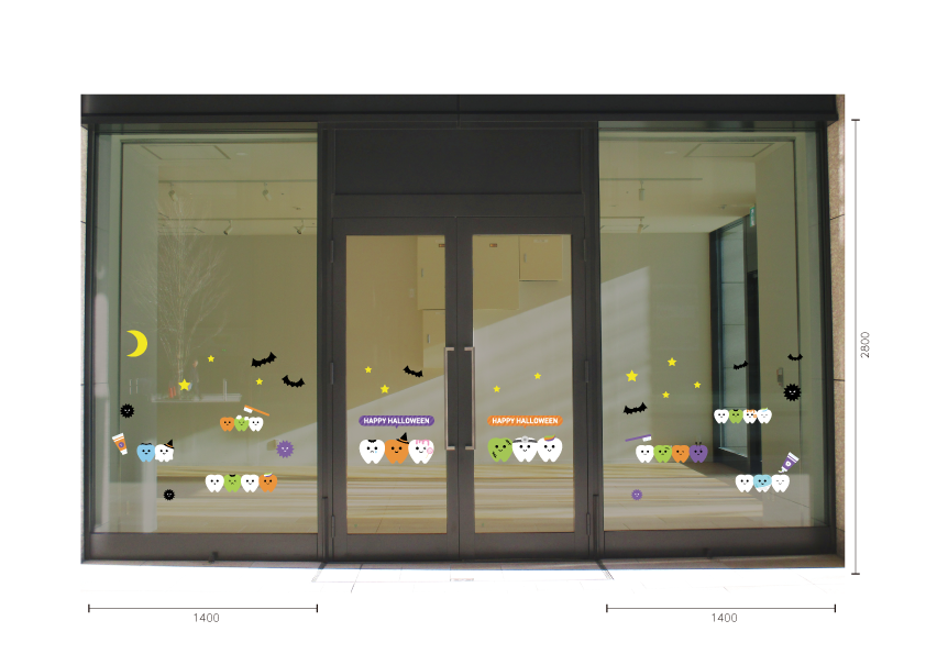 【VP】にっこりトゥースフレンズ ハロウィンの施工写真