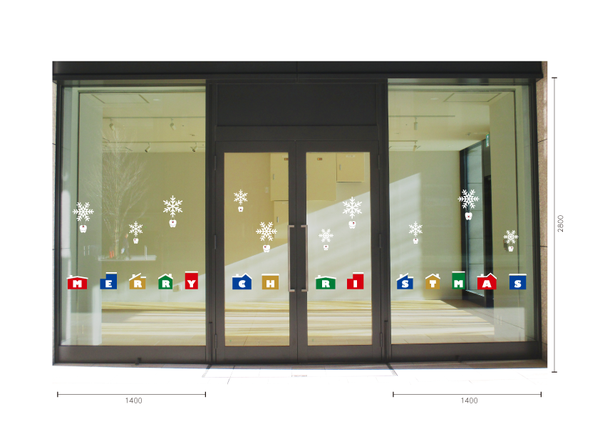 【VP】歯の旅立ちクリスマス雪の結晶の施工写真