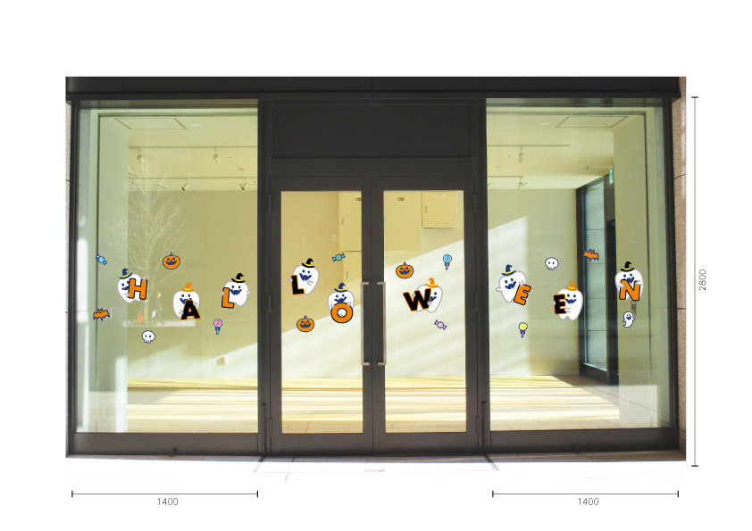 【VP】HALLOWEEN SPELLINGの施工イメージ
