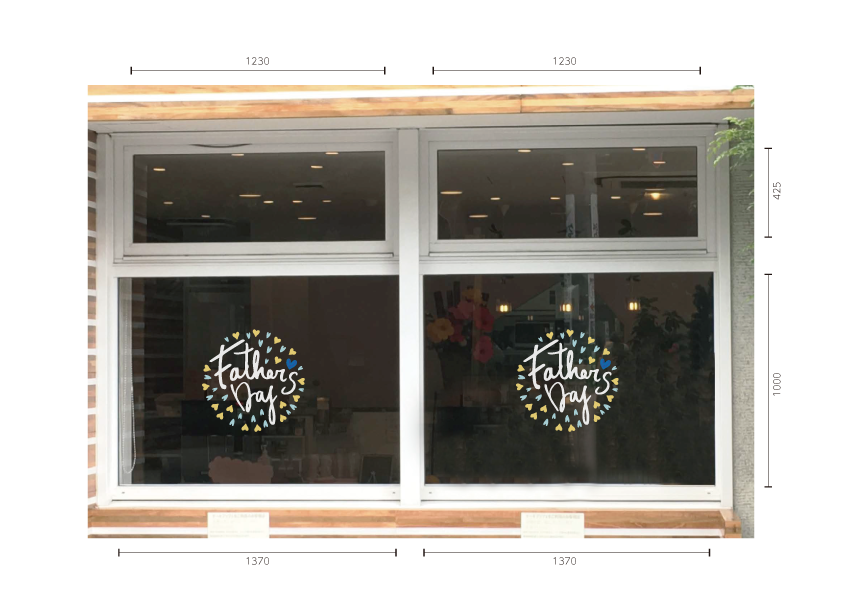 父の日タイトル Pop Heart施工例