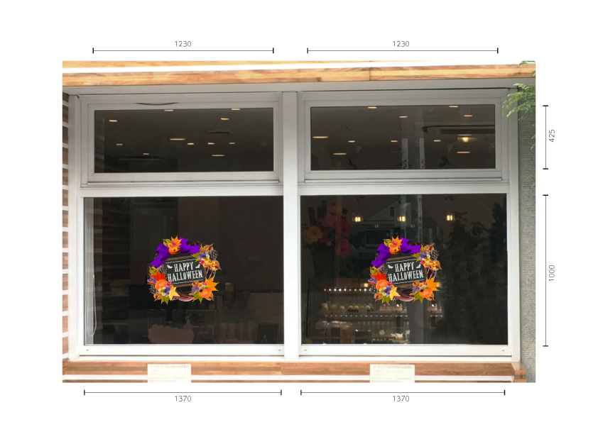 ハロウィンリース施工例