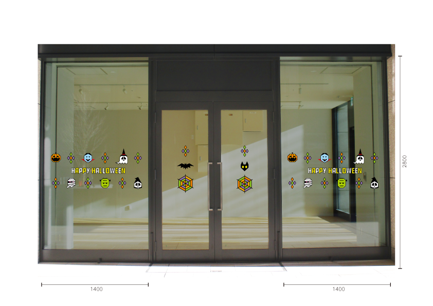 【VP】ハロウィンキャラアイコンの施工写真