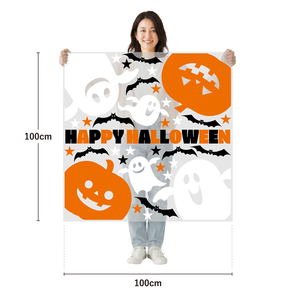サイズ：幅100cm×高さ100cm／素材：PET