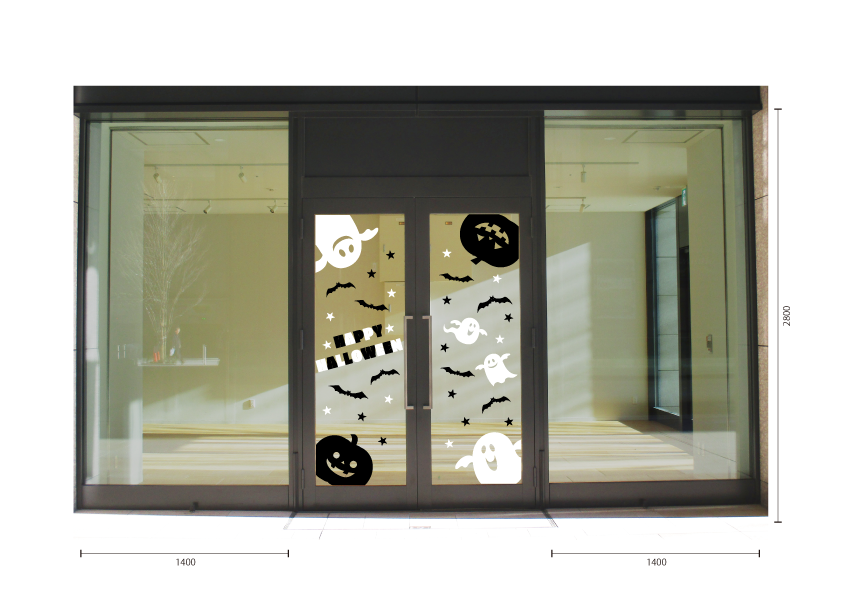 【VP】四隅のハロウィン ホワイトの施工イメージ