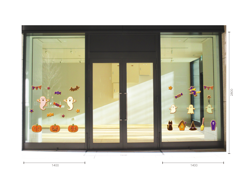 【VP】ハロウィンアイシングクッキーの施工イメージ