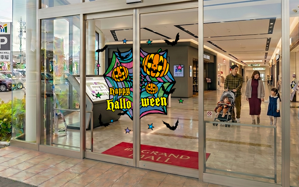 【VP】分割ハロウィンステンドグラス風のレイアウト