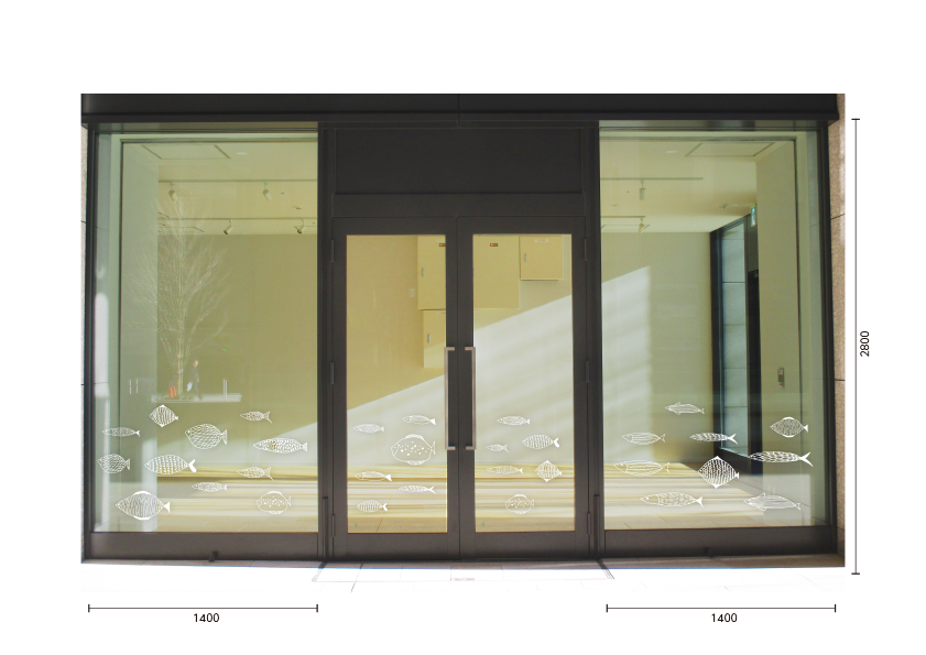 【VP】オヨグサカナ白の施工写真