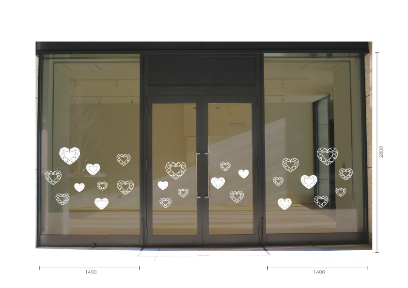 【VP】ハートシェイプカットダイヤの施工写真