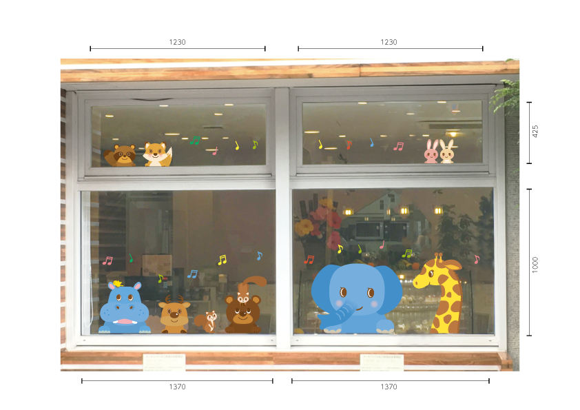 【VP】窓からこんにちは！の施工イメージ