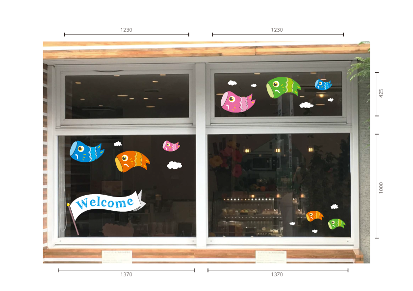 こどもの日こいのぼり装飾施工例