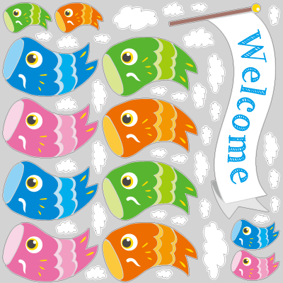 こどもの日　ウィンドウシール