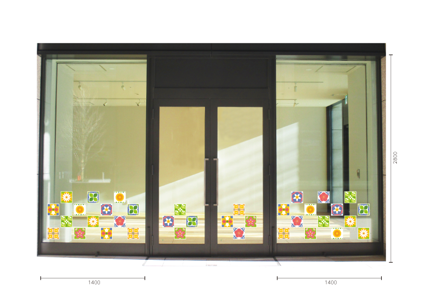 【VP】スプリングタイル《カラフル》の施工写真