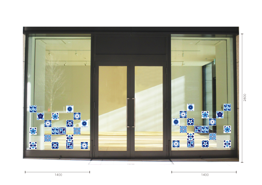 【VP】スプリングタイル《ブルー》の施工写真