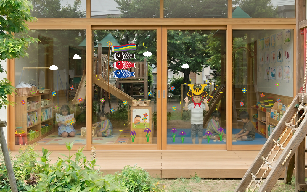 【VP】かぶとと鯉のぼりのレイアウト