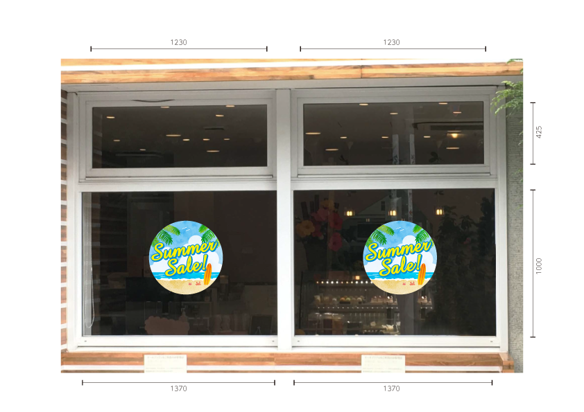 サマーセール ウィンドウシール