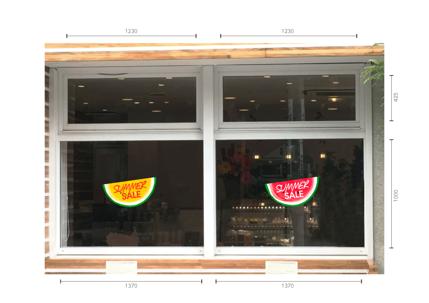 スイカ　ウィンドウシール