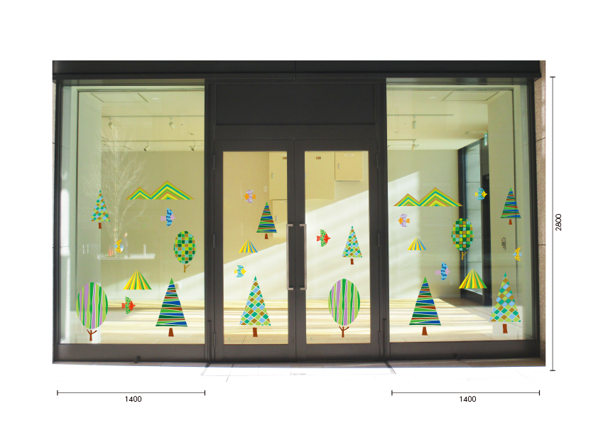 【VP】アウトドア　北欧風カラフルの施工写真