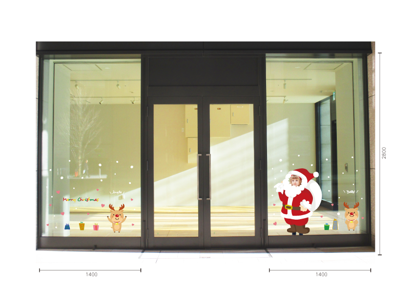 顔出しデコラサンタ　施工例