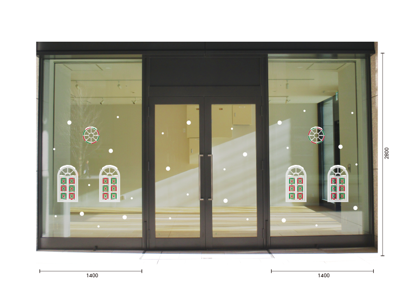 【VP】クリスマスの小窓の施工写真