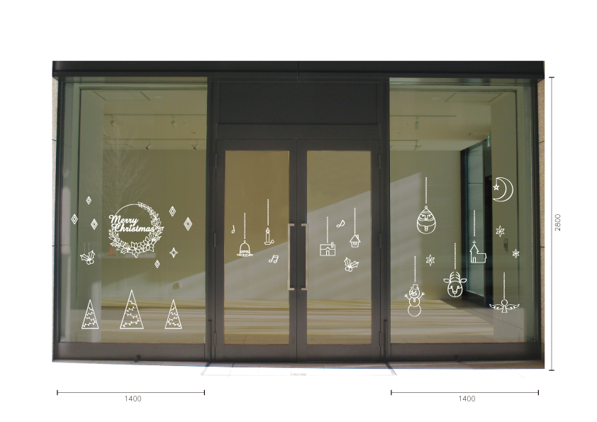 【VP】クリスマスワイヤーオーナメントの施工写真