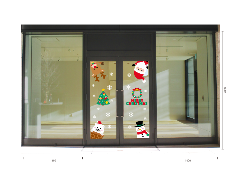 【VP】四隅のクリスマスの施工イメージ