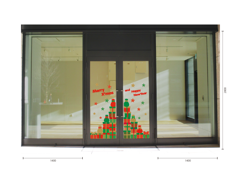 【VP】クリスマスプレゼント「ツリーバージョン」の施工イメージ