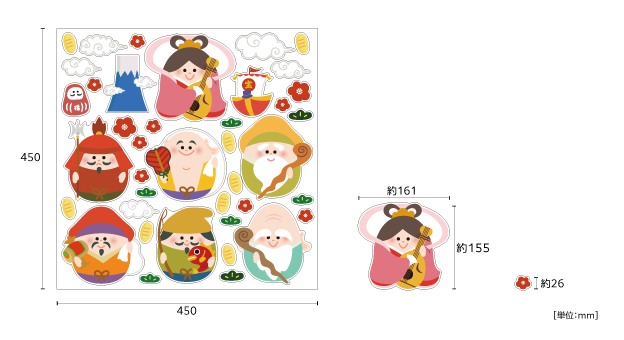 壁】七福神エッグ