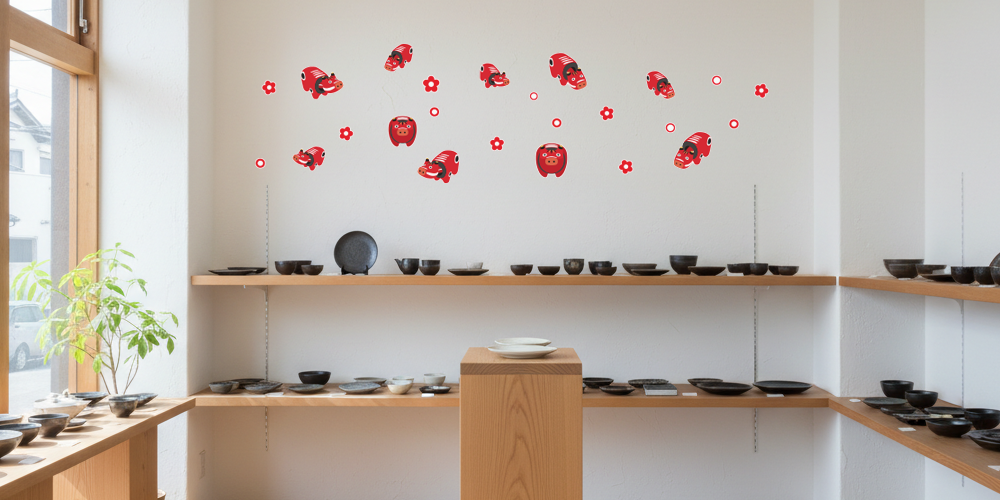 【壁】赤べこの施工イメージ