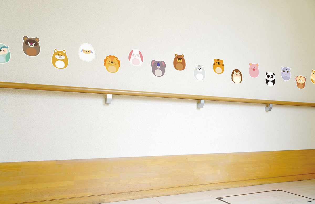 【壁】エッグアニマルズの施工イメージ