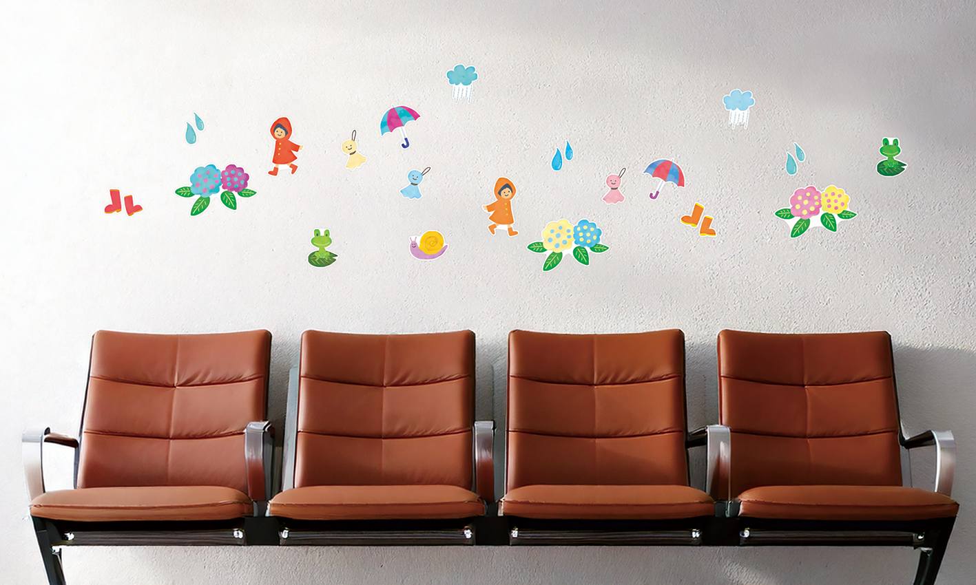 【壁】季節の水彩 梅雨の施工イメージ