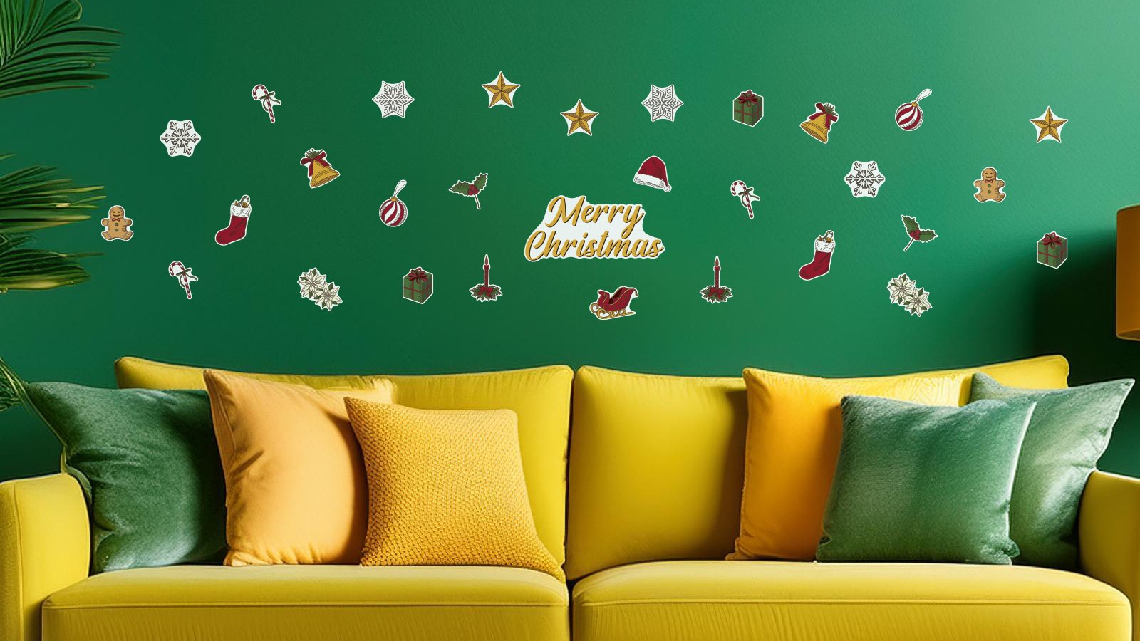 【壁】Merry Christmas シックの施工イメージ