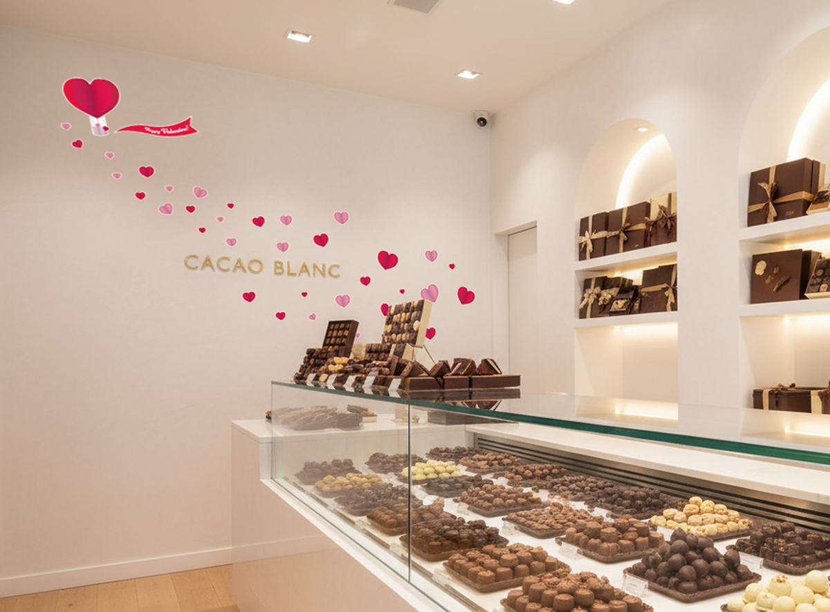 【壁】クラフト調ハートの施工イメージ