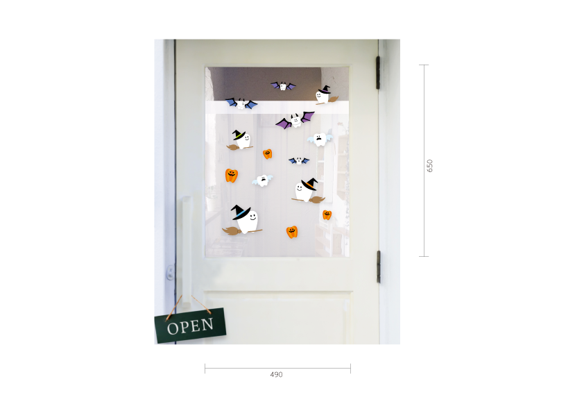 【PP】歯の旅立ちハロウィン（魔女）ミニの施工イメージ