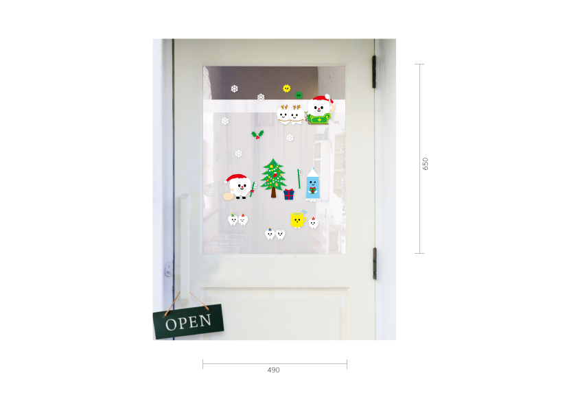 【PP】歯たちのクリスマス会 ミニの施工イメージ