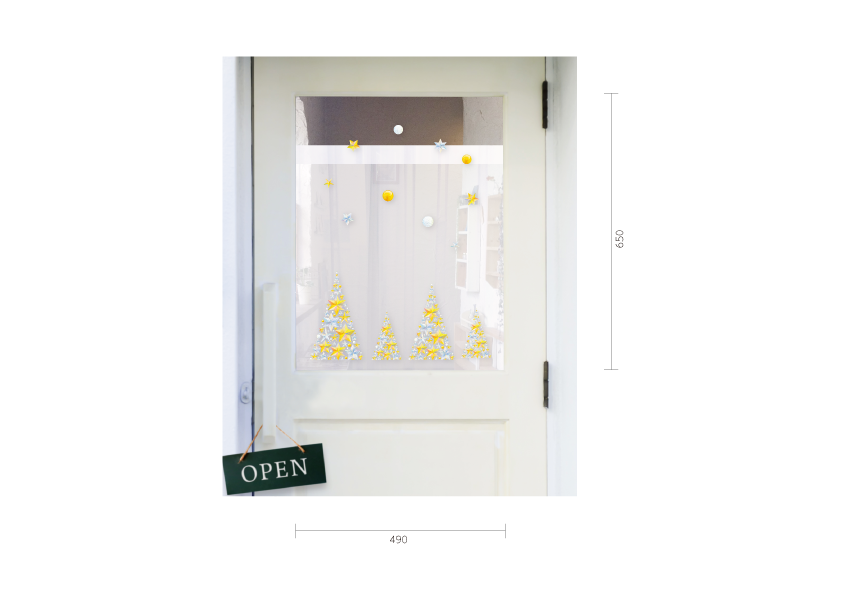 【PP】キラキラスター ツリー ミニの施工写真