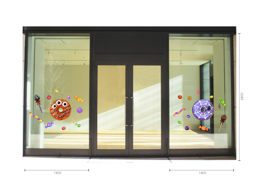 【VP】ハロウィンドーナツの施工イメージ