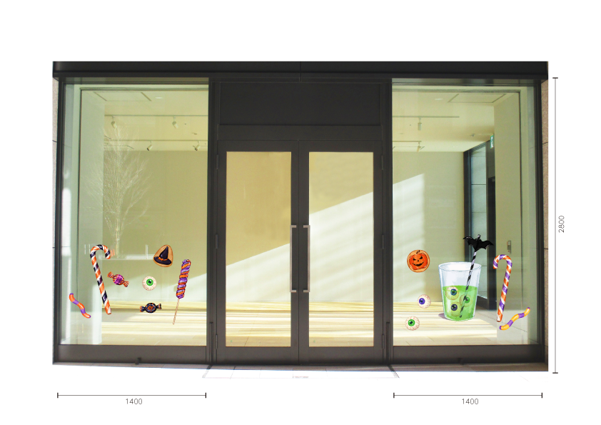 【VP】ハロウィン目玉入りジュースの施工イメージ