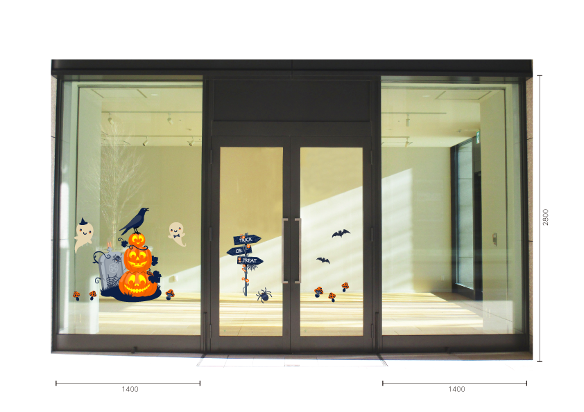 【VP】おばけとパンプキン3兄弟の施工イメージ