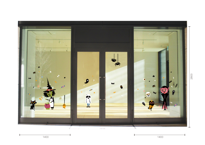 【VP】ハロウィンモンスターズ ドラキュラの施工イメージ