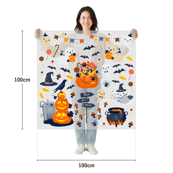 サイズ：幅100cm×高さ100cm／素材：PET