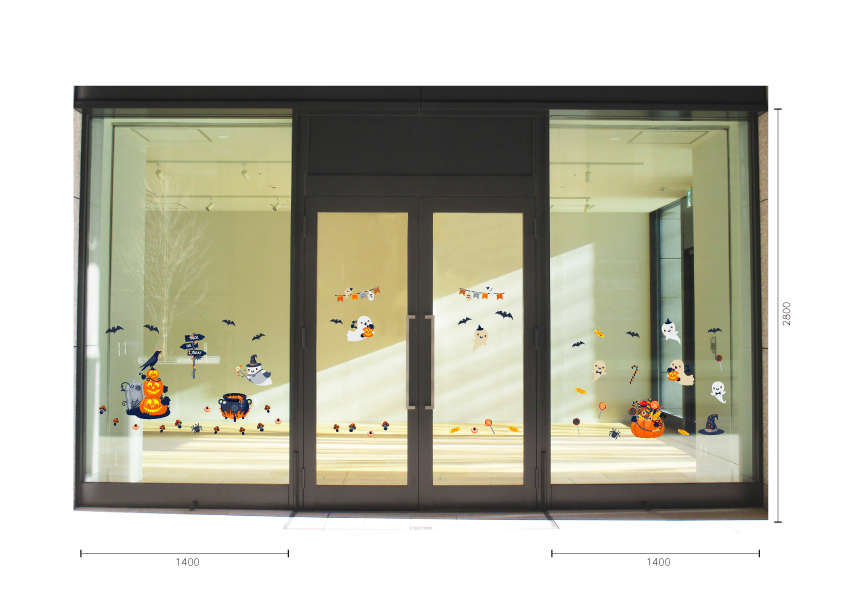 【VP】おばけとパンプキン3兄弟ミックスの施工イメージ