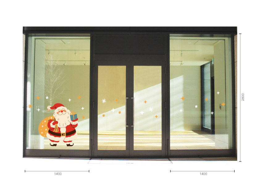 【VP】ふわひげサンタプレゼント配達の施工イメージ